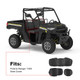 Polaris Ranger XP 1000 Adjustable Break Away Side Mirrors & Seat Cover by Kemimoto